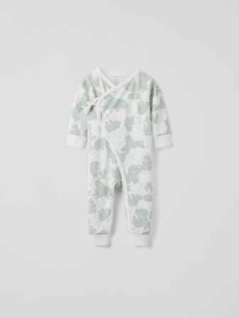 Polarn O. Pyret Omlottoverall björnar - 56 - barnkläder - green