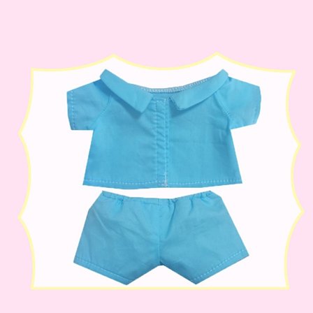 Babyklær bomullsdukke BLÅ