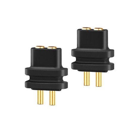 2 st 2-Pin 0,78 mm Hona Uttag Dubbel Nål Uttag Hörlurar Konvex Hona Uttag för 0,7-0,8 mm M