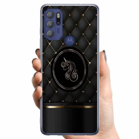 Motorola Moto G60s Tpu Mobilskal Luxury Unicorn