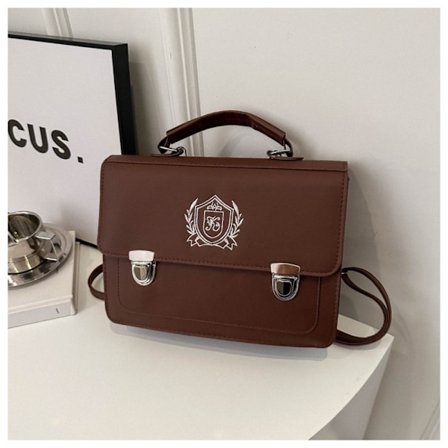 Texturerad Retro Ryggsäck Mångsidig Ryggsäck KAFFE