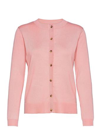 Srmarla New O-Neck Cardigan Strikkegenser Cardigan Rosa Soft Rebels