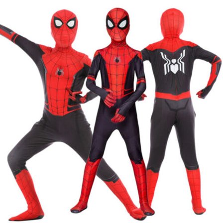 Pojkar: Far From Home Spiderman Zentai Cosplay kostym