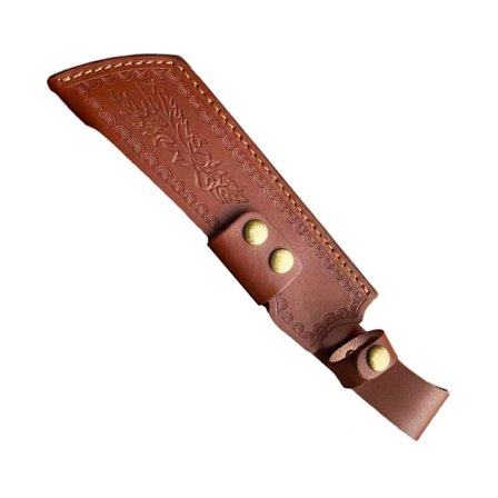 Udendørs læderknivskeder fast knivdæksel jagt fortykket knivdæksel