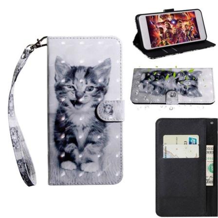 Huawei P30 Lite kuvio nahkakotelo - Ihana Kissa Multicolor