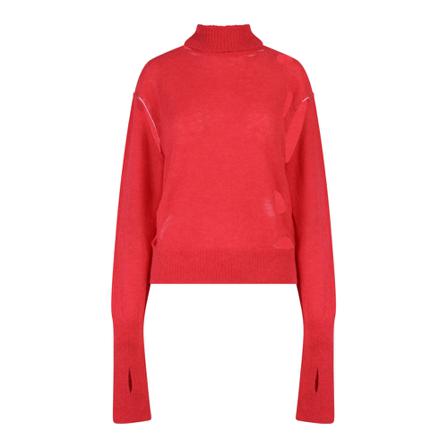 MM6 Maison Margiela Strik S52Ha0257S18057 Rød, Dame Rullekraver