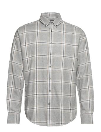 Bs Norman Casual Modern Fit Shirt Skjorte Uformell Grå Bruun & Stengade*Betinget Tilbud