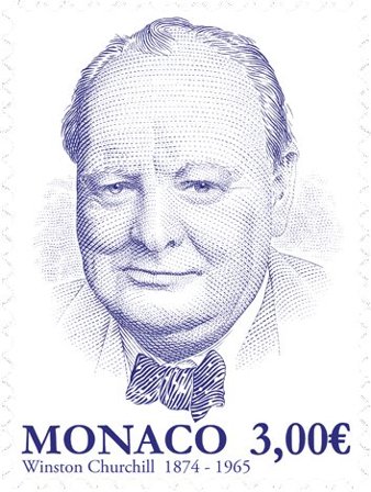 Monaco - Winston Churchill - Postfrisk frimærke