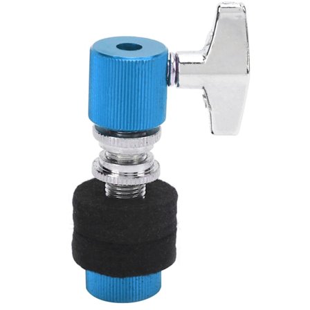 Blå HiHat-koppling i aluminiumlegering Jazztrumma Cymbal Rack Holder Instrumenttillbehör