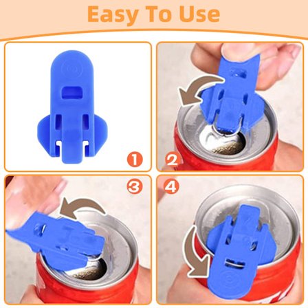 enkla manuella burköppnare i flera delar, färgade dryckesburköppnare, verktyg för att öppna dryckesburkar med ring, dryckesskydd för läsk,