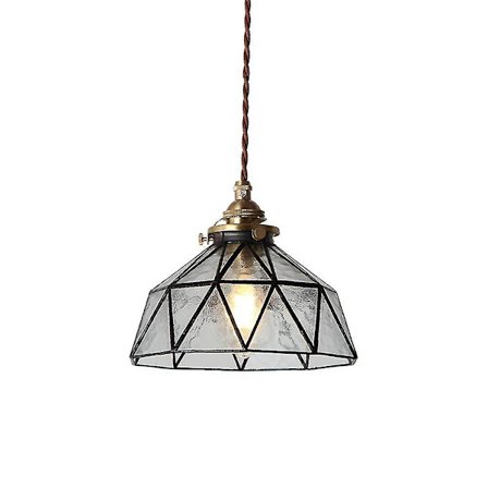 Mässing Glas Chandelier Veranda Bar Balkong Sängbord B&B