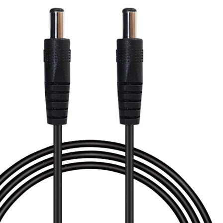 100 cm DC5521/5525 til DC5521/5525 hanstik adapterledning strømforlængerledning til routere kameraer LED-lys