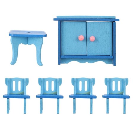 1 sæt sjove børne legetøjs rollespil Trælegetøj Fairy Garden Miniature møbelpynt (7X5,5cm, 554)