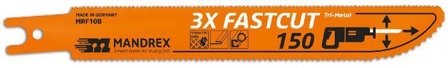 Mandrex 3X-FASTCUT Tigersågblad 200 mm, Maskintillbehör & förbrukning