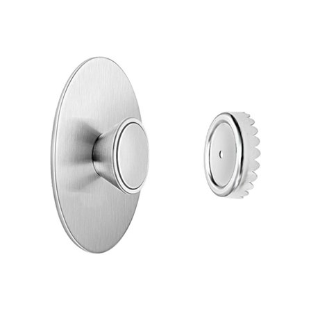 Magnetisk Sæbeholder Uden Boring - Selvdrænende Sæbeskål i Rustfrit Stål med 3M-tape til Badeværelse, Køkken og Altan