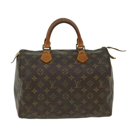 Louis Vuitton Vintage Pre-owned Speedy 30 Monogram HandTas , Bruin , Dames , Maat: ONE Size Vintage Tassen