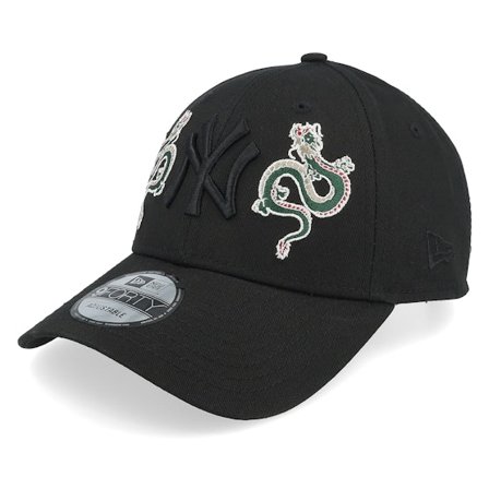 New Era - MLB Schwarz adjustable Cap - New York Yankees Icon 9FORTY Black Adjustable @ Hatstore