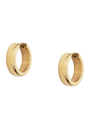 Mockberg Chunky Gold Hoops Large Smycken & klockor Dam Guld