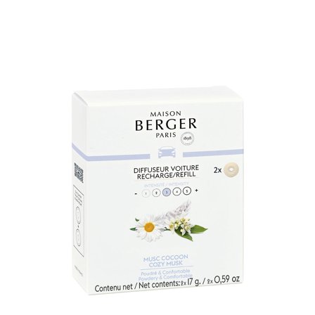 Maison Berger Paris Diffuseur Voiture Recharge Musc cocoon - Profumo per Automobile