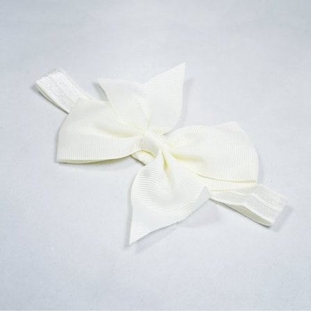 Hårbånd med roset, æggeskal - travle Lizzie