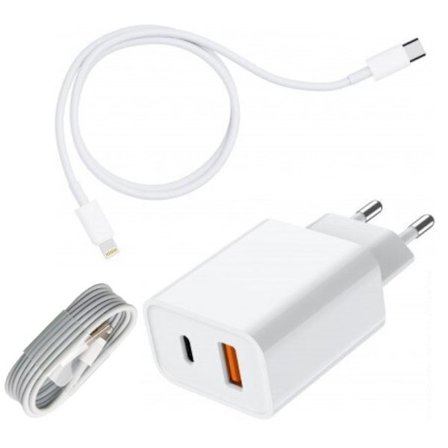 20W USB-C med2 kablar för iphone11/12/13/14