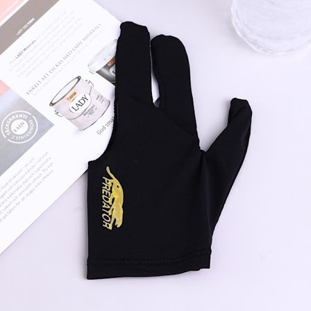 Three Fingers Full-Finger Snooker Pool Cue Billiard Hanske for L