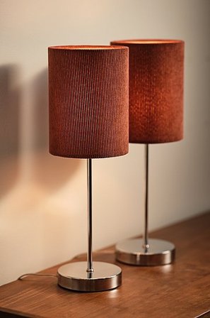 Jotex - Bordslampa 2-pack Brun/krom SETH - Köp Bordslampor hos Jotex