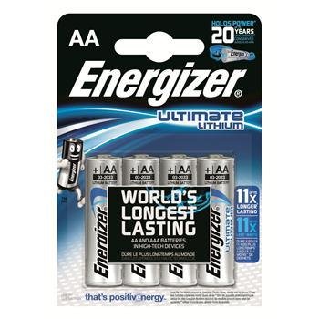 ENERGIZER Ultimate Lithium batteri - 4 x AA-type - Li