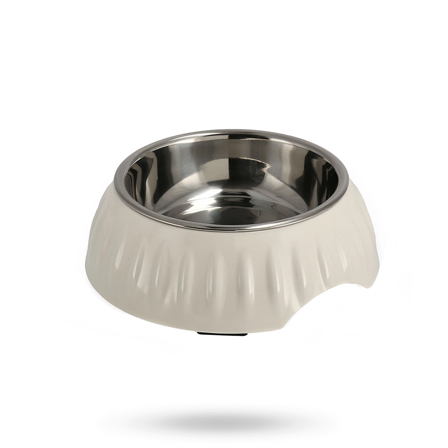 Dogman Matskål Retro - Vit - Matskål, hundgodis & tuggisar