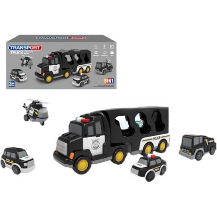 Lastbiler Legetøj til Småbørn Drenge 1-3 3-5 5 5 i 1 Byggebil Lastbil Småbørn Drenge Piger 1 2 3 4 5 6 År Småbørn Drenge Legetøj Jul (Sort)