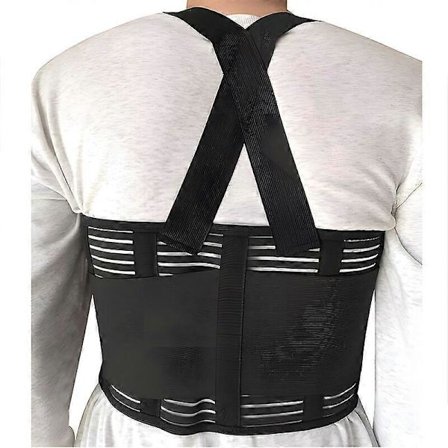 Ribbensstøtte Brystkasse Fraktur Ribbensstøtte Kompressionsbælte til Frakturer Forskudte Ribben Beskyttelse Smertelindring Sort