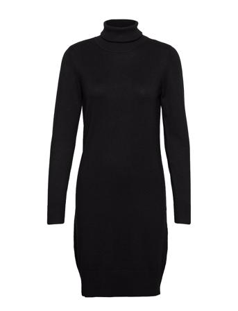 U6801, Milasz Rollneck Dress Knælang Kjole Sort Saint Tropez