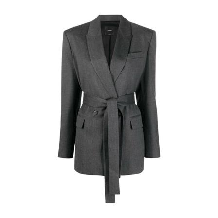 Pinko, `Emeline` Blazer Jacket Grijs, Dames, Maat:S