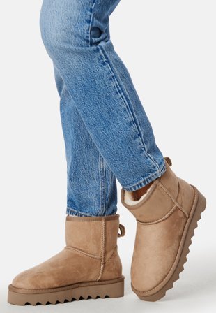 BUBBLEROOM Bernice Short Boots Mole Sko