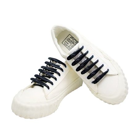 Glatte 14-pack silikonesnørebånd