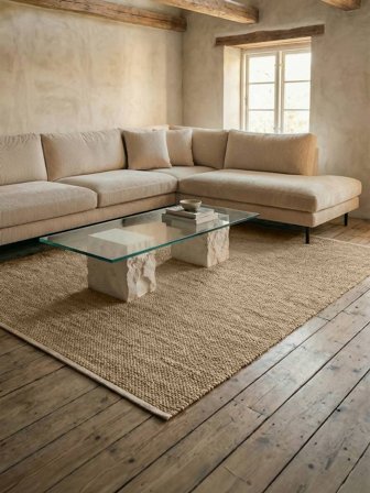 Umea Vaaleanruskea Pieni Oeko-Tex Matto