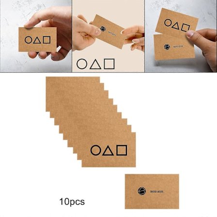 10 stk. Squid Game-kort, visittkort, festleker