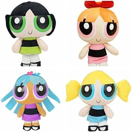 Plysch 4 st 20 cm Powerpuff Girls Plyschdocka Stoppade Leksaker
