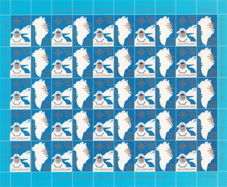Grønland - Julemærkeark 1978 - Takket - Ubrugt eller foldet