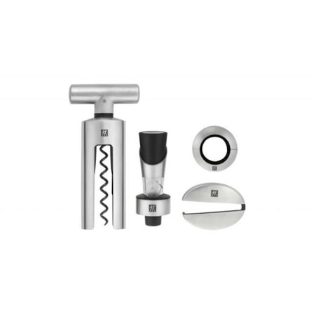 ZWILLING Sommelier-set, korkskruv, droppkrage, folieskärare, hällare, 190 mm, 210 mm, 50 mm