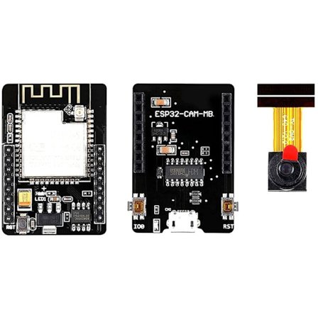 ESP32-CAM - WIFI + Bluetooth-modul ESP32-CAM utvecklingskort med basplatta + OV2640-kamera