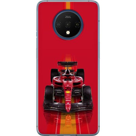 Yhteensopiva Puhelinkuori OnePlus OnePlus 7T Ferrari Formula 1 -auto ikonisessa punaisessa muotoilussa urheilullisella tarkkuudella