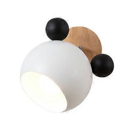 Vägglampa Barnrum Personlig Bakgrund Enkel Tecknad Söt Macaron Vägglampa Panda