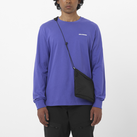 Salomon - Baslager – överdelar Kläder Chest Logo Ls Tee M - Liberty