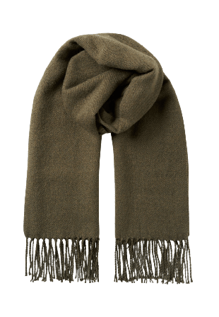 Å MAN Halsduk med fransar BO Halsdukar & scarves Grön ONESIZE