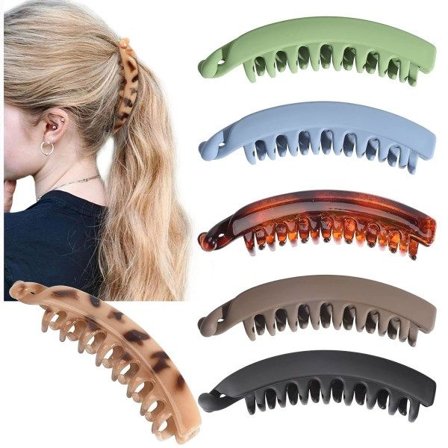 Bananklämmor Hår 6 PCS Stora hårtillbehör för tjockt hår