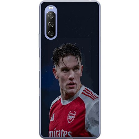 Kompatibelt Mobildeksel til Sony Xperia 10 III Pastellregnbue med hvite stjerner og myk fargeovergang i drømmende himmeldesign