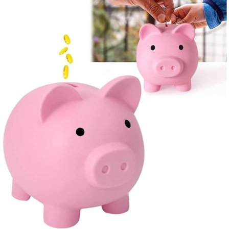 Søt sparegris i plast