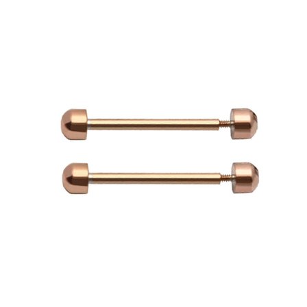 1 par urbåndsskruer til smartwatch armbånd spænde friktionsrør (FMY) rosaguld 16 mm