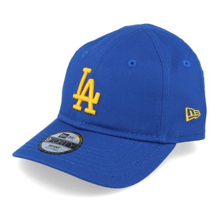 New Era - MLB Blå adjustable Keps - Kids Los Angeles Dodgers Infant League Essential 9FORTY Royal/Yellow Adjustable @ Hatstore